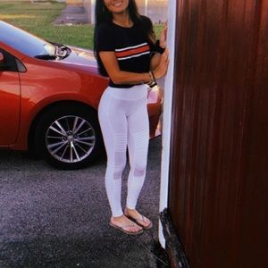 White leggings